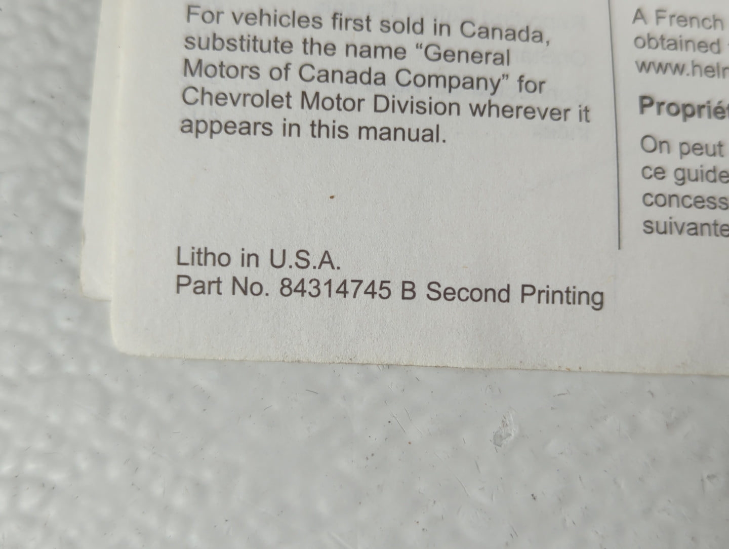 2020 Chevrolet Equinox Owners Manual Book Guide P/N:84314745 B OEM Used Auto Parts - Oemusedautoparts1.com