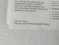 2020 Chevrolet Equinox Owners Manual Book Guide P/N:84314745 B OEM Used Auto Parts - Oemusedautoparts1.com