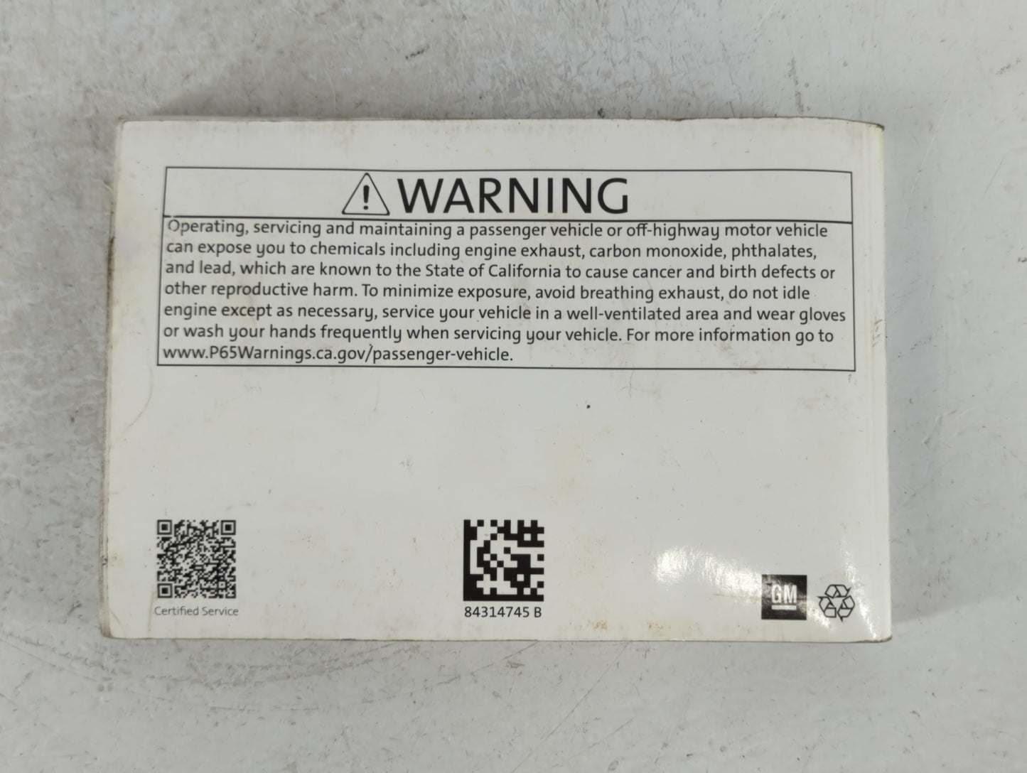 2020 Chevrolet Equinox Owners Manual Book Guide P/N:84314745 B OEM Used Auto Parts - Oemusedautoparts1.com