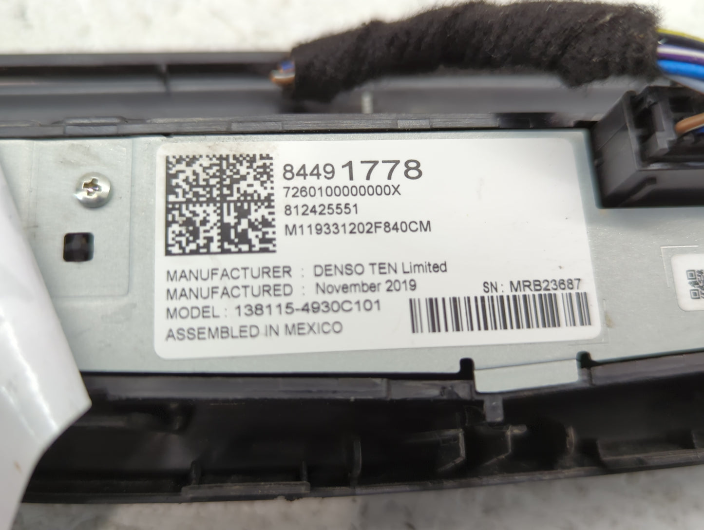 2019-2022 Chevrolet Equinox Am Fm Cd Player Radio Receiver - Oemusedautoparts1.com