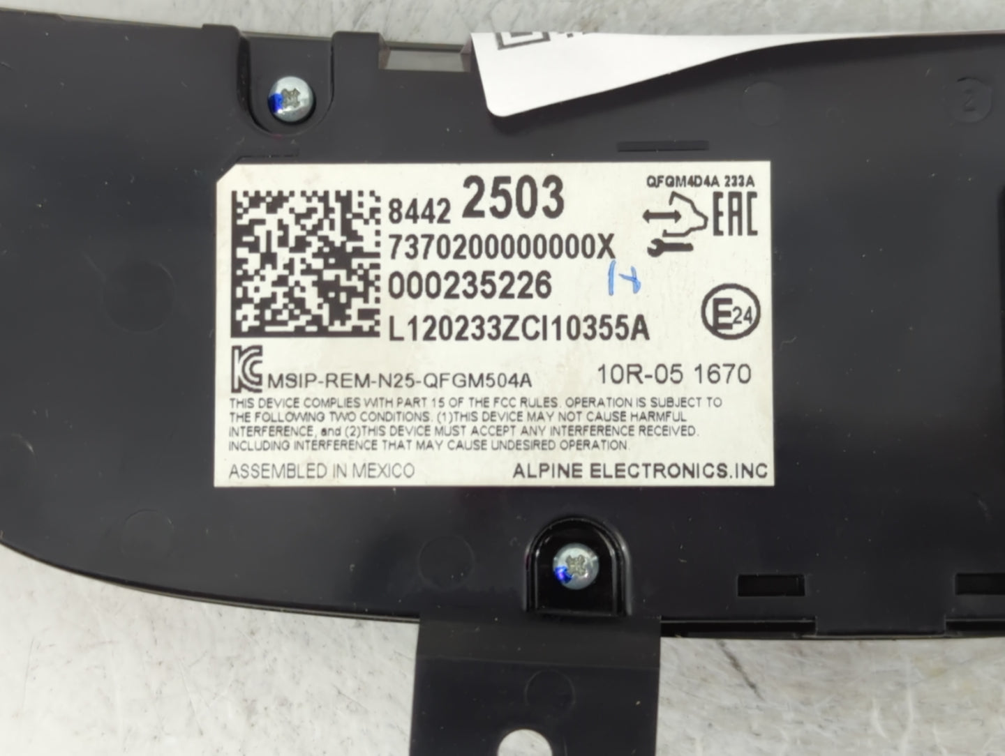 2019-2021 Chevrolet Equinox Climate Control Module Temperature AC/Heater Replacement P/N:84422503 Fits Fits 2019 2020 2021 O