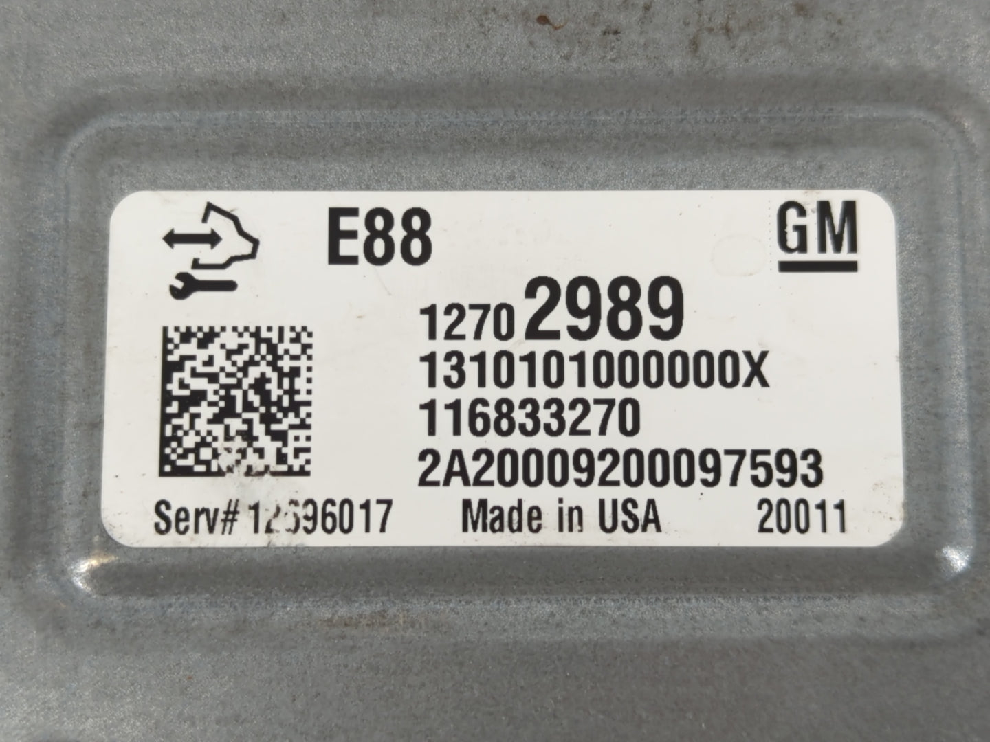 2020-2022 Chevrolet Equinox PCM Engine Control Computer ECU ECM PCU OEM P/N:12702989 E88 Fits Fits 2020 2021 2022 OEM Used A