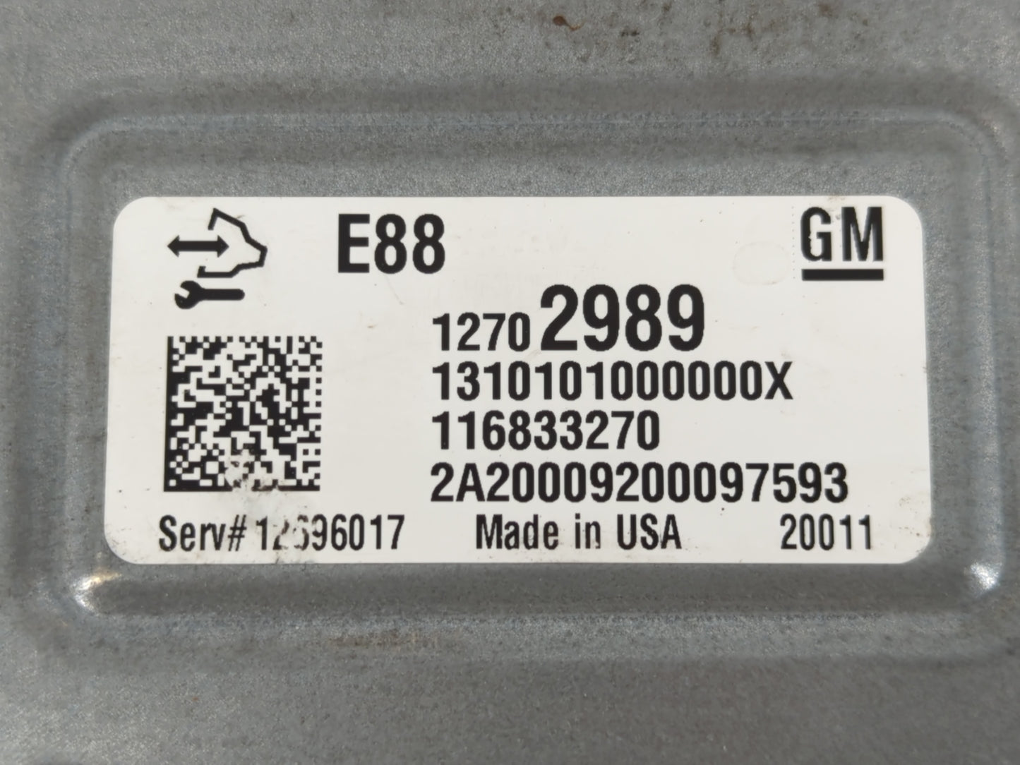 2020-2022 Chevrolet Equinox PCM Engine Control Computer ECU ECM PCU OEM P/N:12702989 E88 Fits Fits 2020 2021 2022 OEM Used A