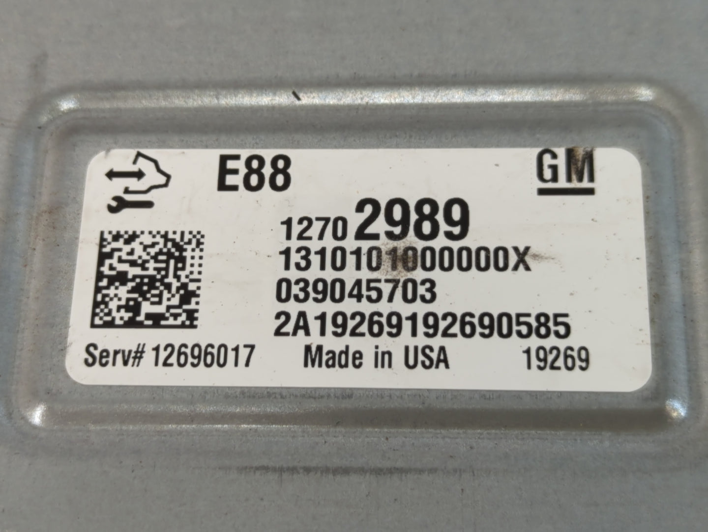2020-2022 Chevrolet Equinox PCM Engine Control Computer ECU ECM PCU OEM P/N:12702989 Fits Fits 2020 2021 2022 OEM Used Auto 