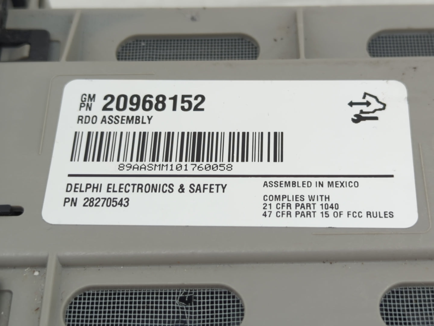 2011-2021 Chevrolet Express 2500 Radio AM FM Cd Player Receiver Replacement P/N:20968152 Fits OEM Used Auto Parts - Oemuseda