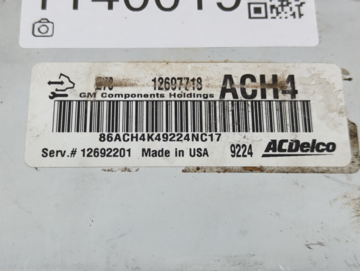 2017-2020 Chevrolet Express 3500 PCM Engine Control Computer ECU ECM PCU OEM P/N:12697718 Fits Fits 2017 2018 2019 2020 2021