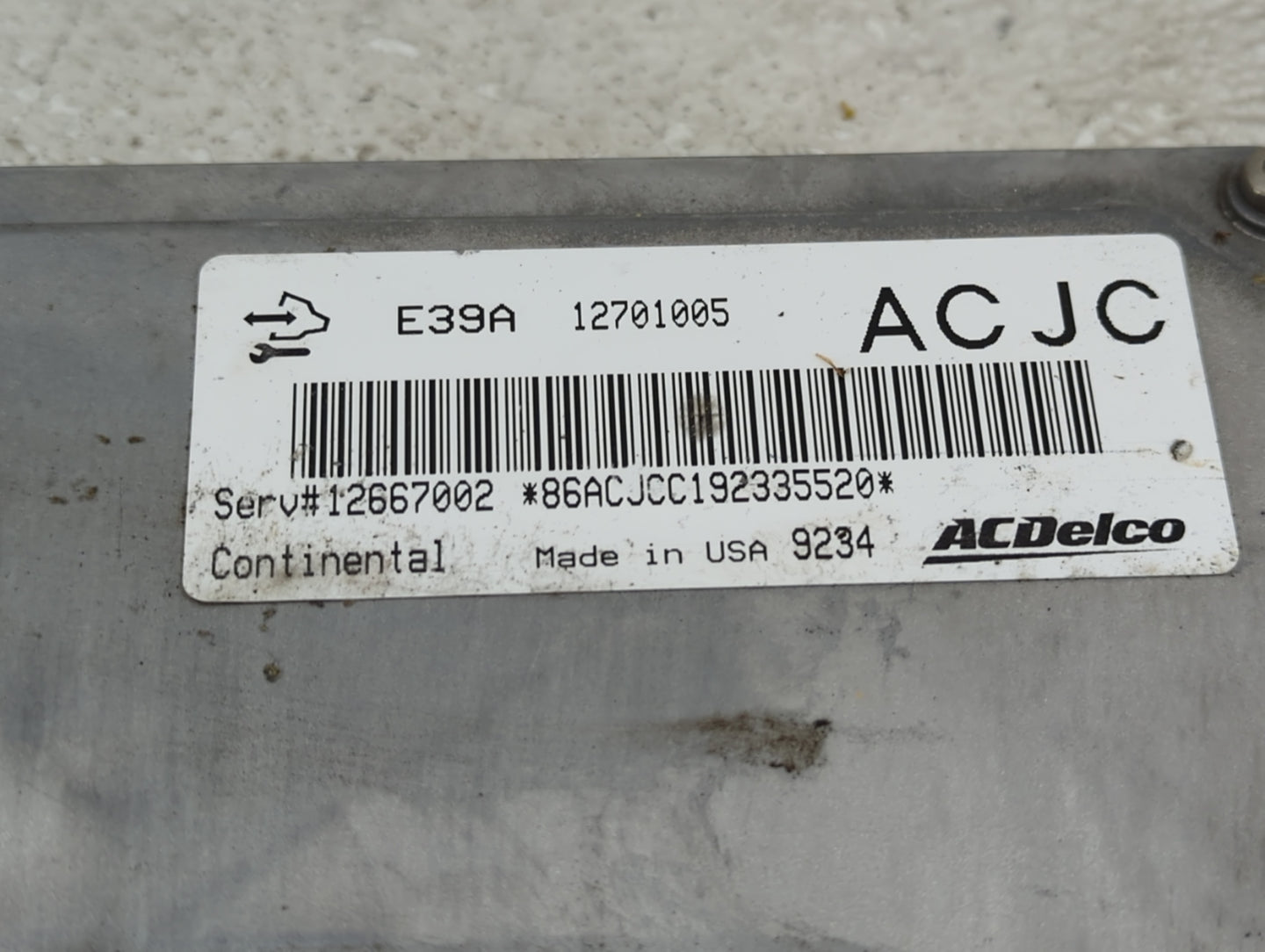 2017-2020 Chevrolet Impala PCM Engine Control Computer ECU ECM PCU OEM P/N:12701005 Fits Fits 2017 2018 2019 2020 OEM Used A
