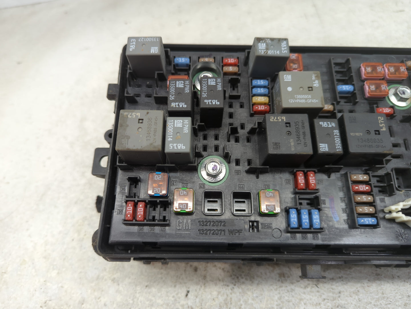 2016-2020 Chevrolet Impala Fusebox Fuse Box Panel Relay Module P/N:13272071 13272072 Fits Fits 2016 2017 2018 2019 2020 OEM 