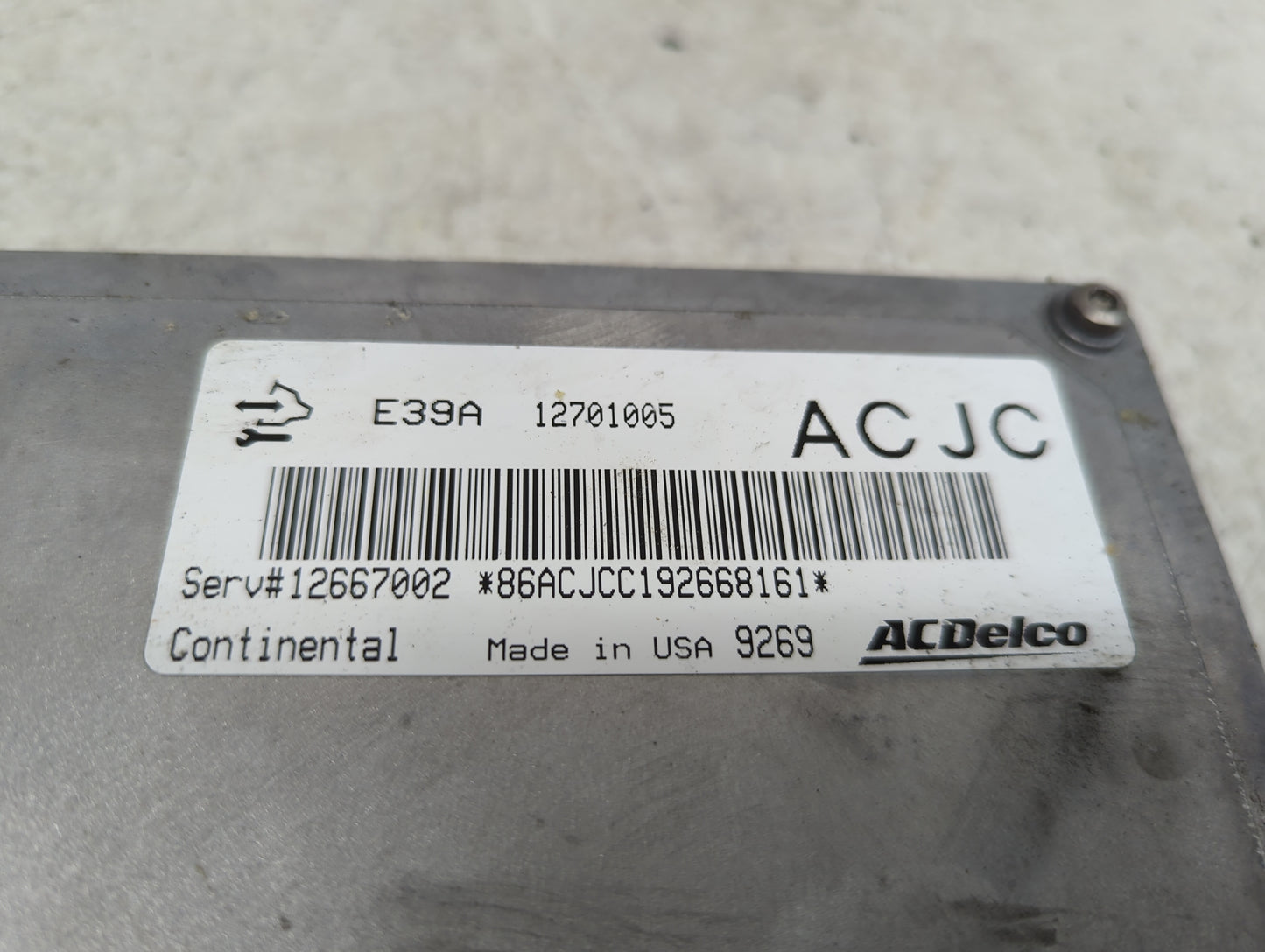 2017-2020 Chevrolet Impala PCM Engine Control Computer ECU ECM PCU OEM P/N:12701005 Fits Fits 2017 2018 2019 2020 OEM Used A