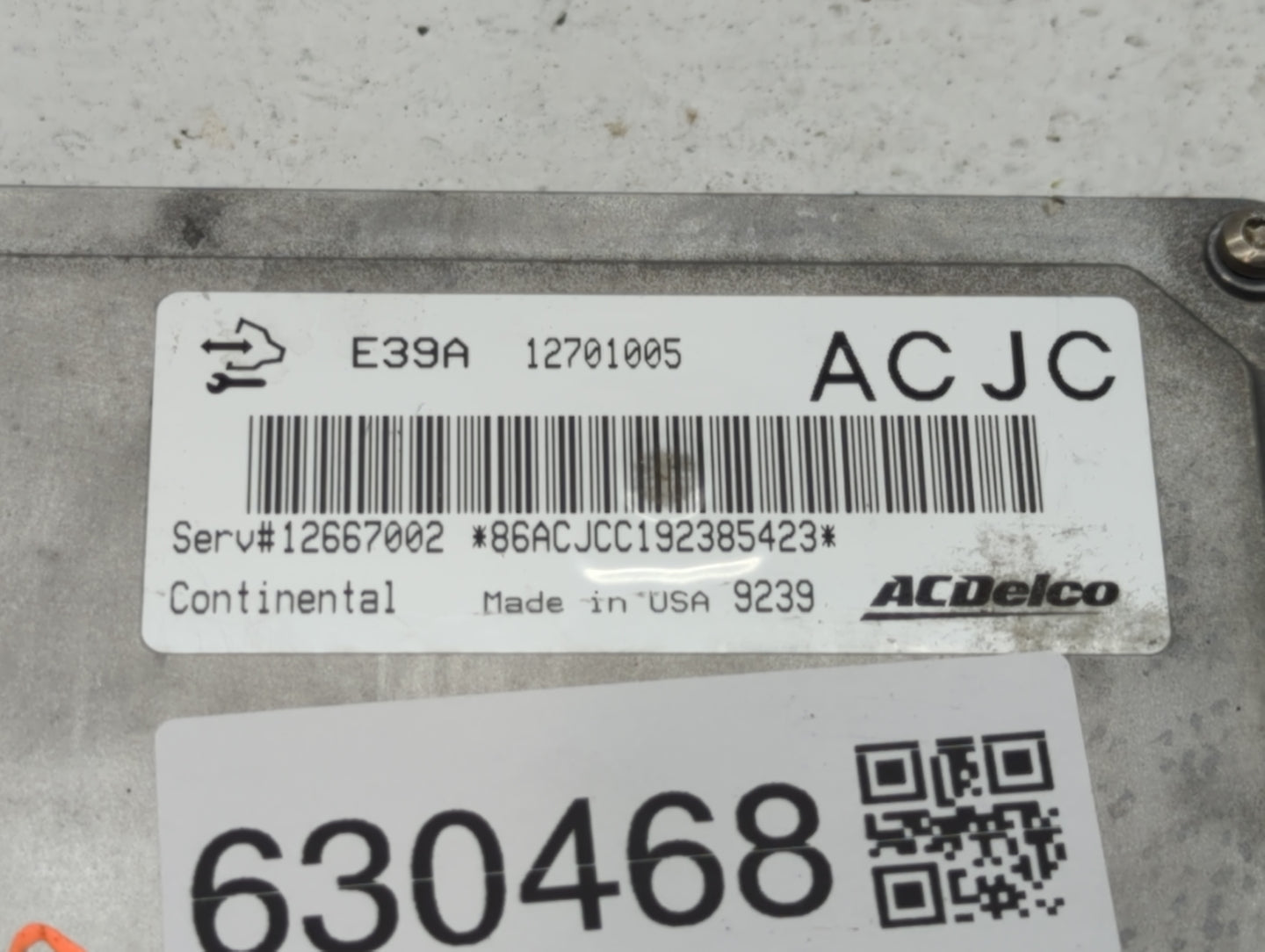 2017-2020 Chevrolet Impala PCM Engine Control Computer ECU ECM PCU OEM P/N:E39A 12701005 Fits Fits 2017 2018 2019 2020 OEM U