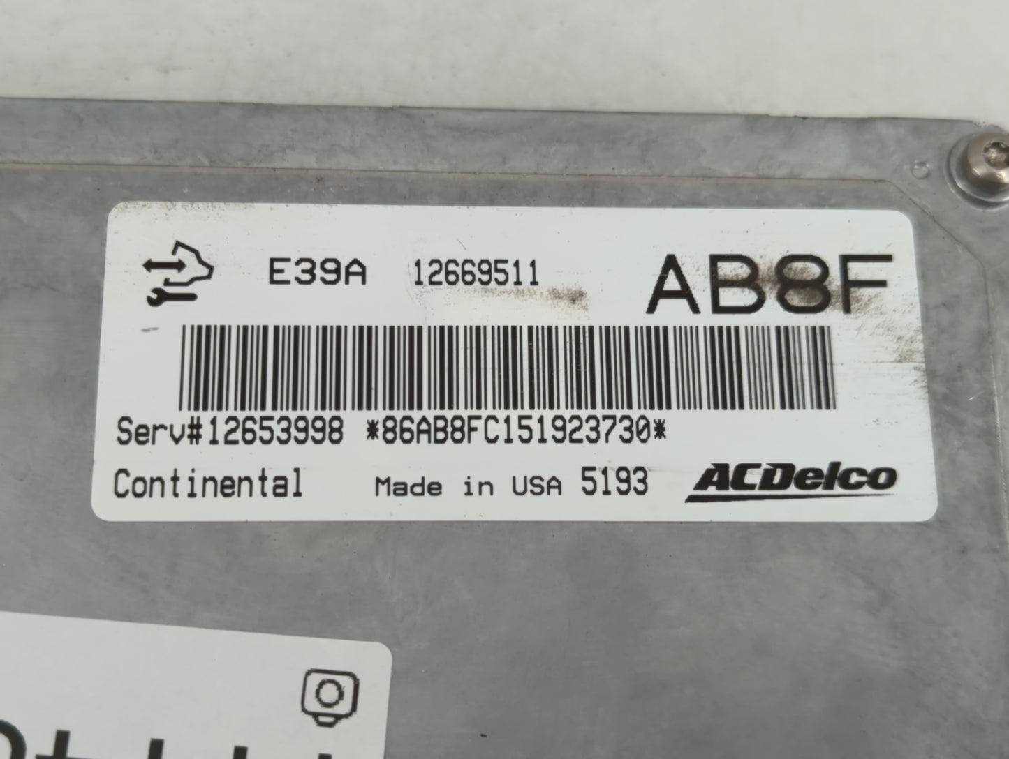 2020-2021 Chevrolet Malibu PCM Engine Control Computer ECU ECM PCU OEM P/N:12669511 Fits Fits 2020 2021 2022 OEM Used Auto P
