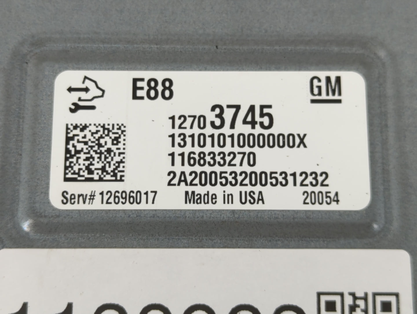 2020-2021 Chevrolet Malibu PCM Engine Control Computer ECU ECM PCU OEM P/N:12703745 Fits Fits 2020 2021 2022 OEM Used Auto P