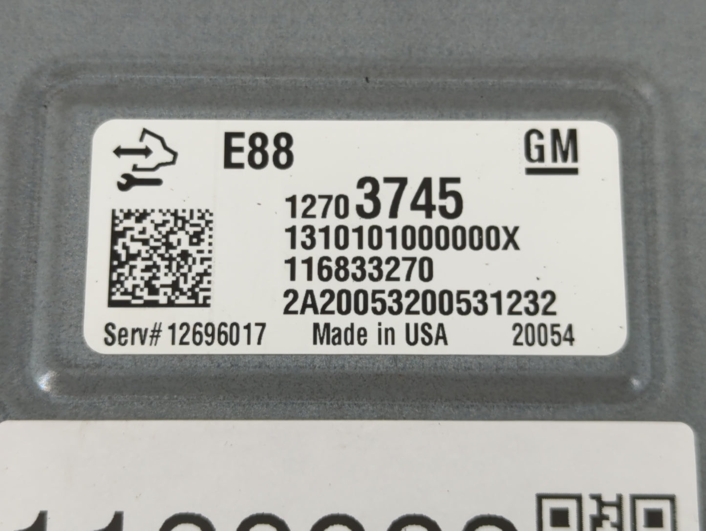 2020-2021 Chevrolet Malibu PCM Engine Control Computer ECU ECM PCU OEM P/N:12703745 Fits Fits 2020 2021 2022 OEM Used Auto P
