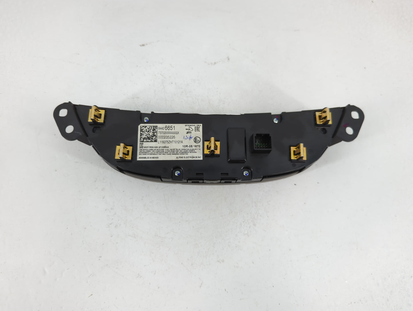 2019-2021 Chevrolet Malibu Climate Control Module Temperature AC/Heater Replacement P/N:84426651 Fits Fits 2019 2020 2021 OE