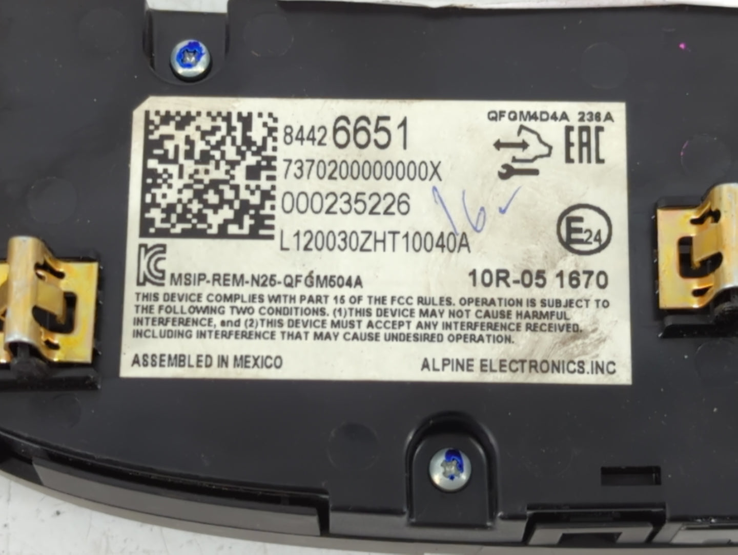 2019-2021 Chevrolet Malibu Climate Control Module Temperature AC/Heater Replacement P/N:84426651 Fits Fits 2019 2020 2021 OE