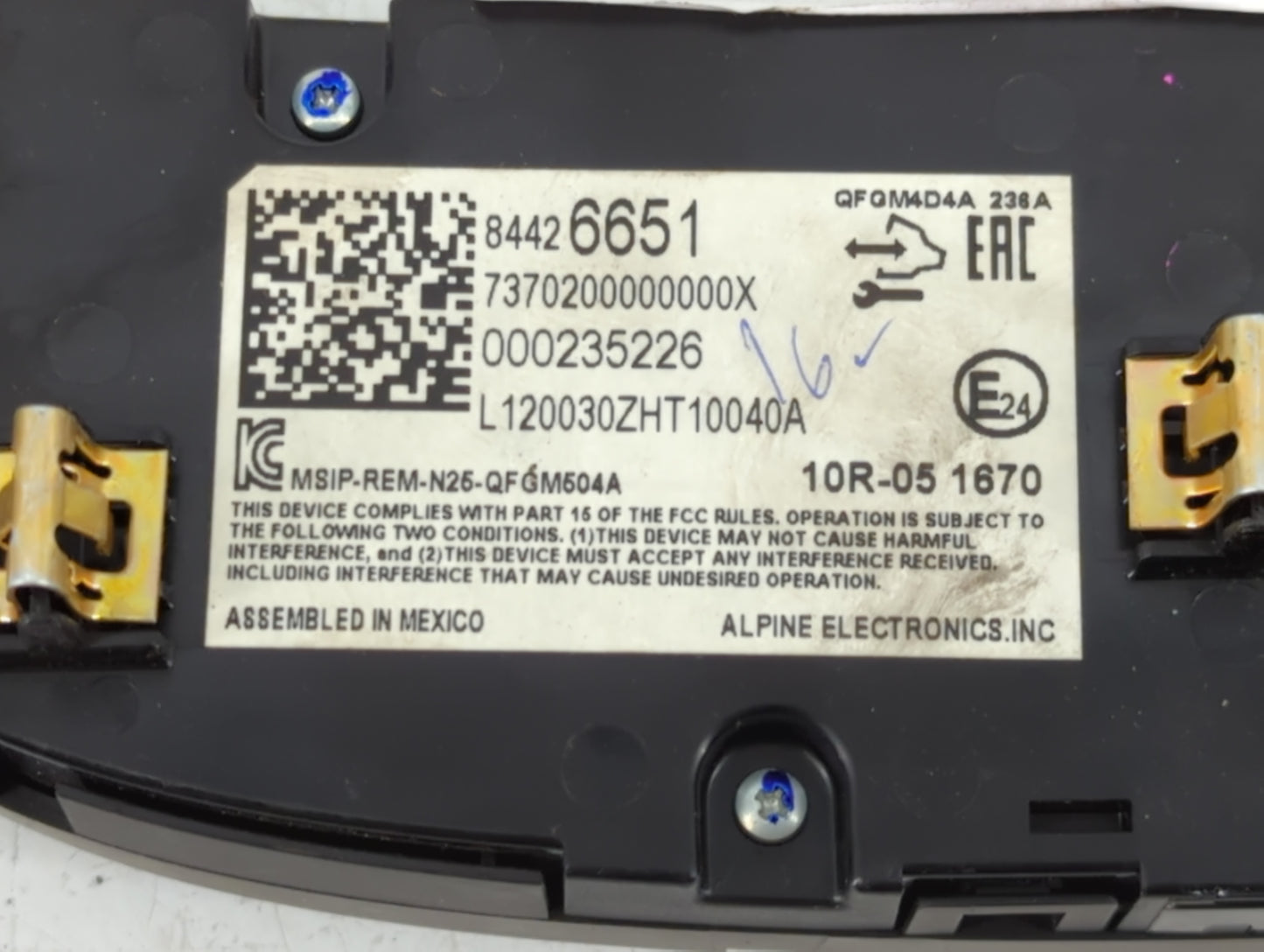 2019-2021 Chevrolet Malibu Climate Control Module Temperature AC/Heater Replacement P/N:84426651 Fits Fits 2019 2020 2021 OE