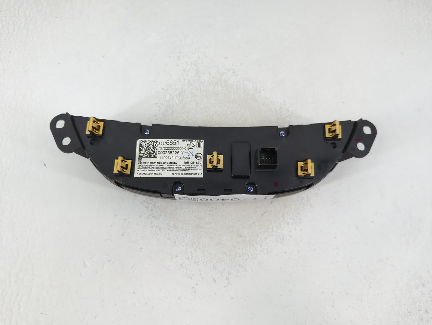 2019-2021 Chevrolet Malibu Climate Control Module Temperature AC/Heater Replacement P/N:84426651 Fits Fits 2019 2020 2021 OE