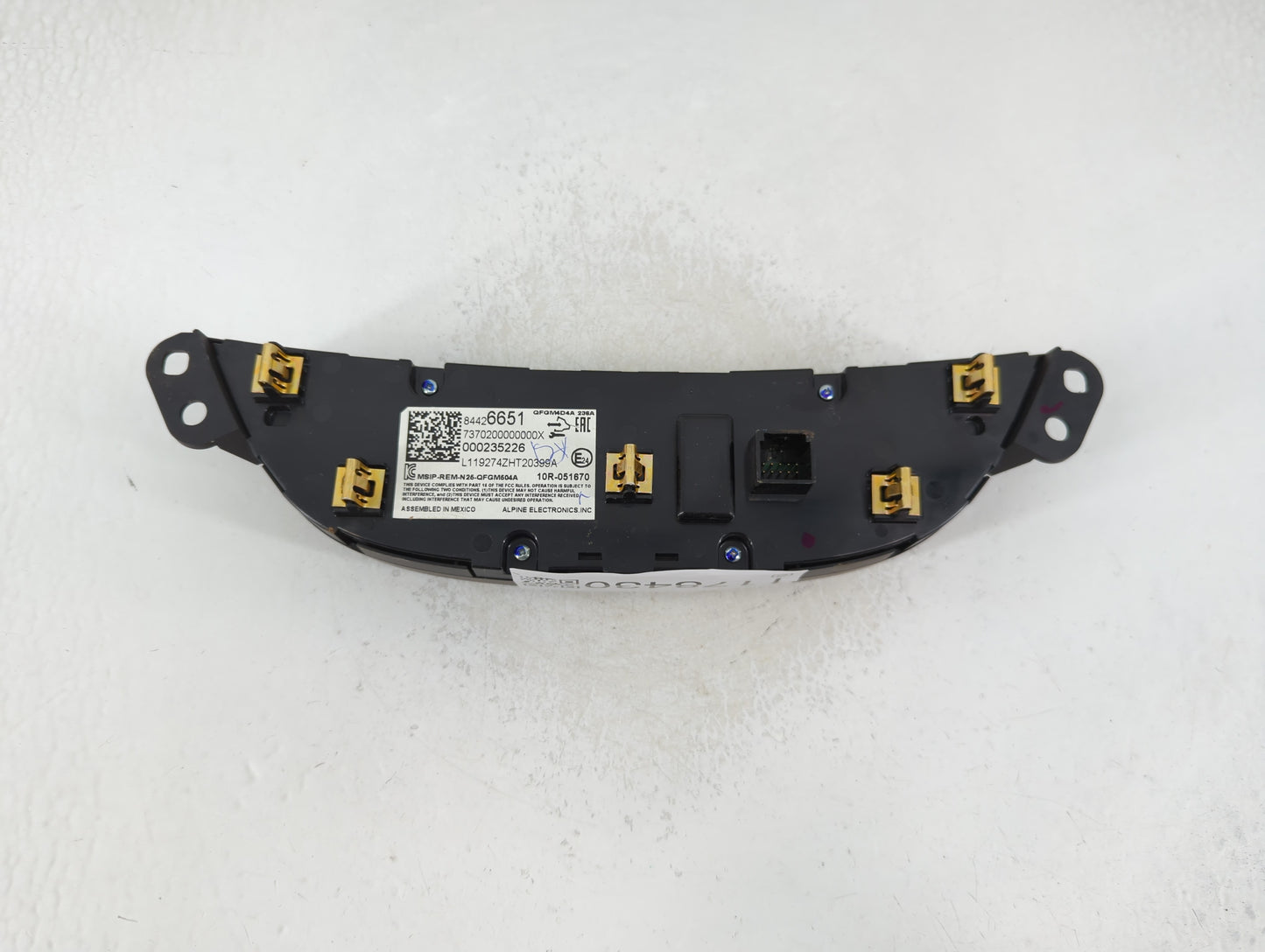 2019-2021 Chevrolet Malibu Climate Control Module Temperature AC/Heater Replacement P/N:84426651 Fits Fits 2019 2020 2021 OE