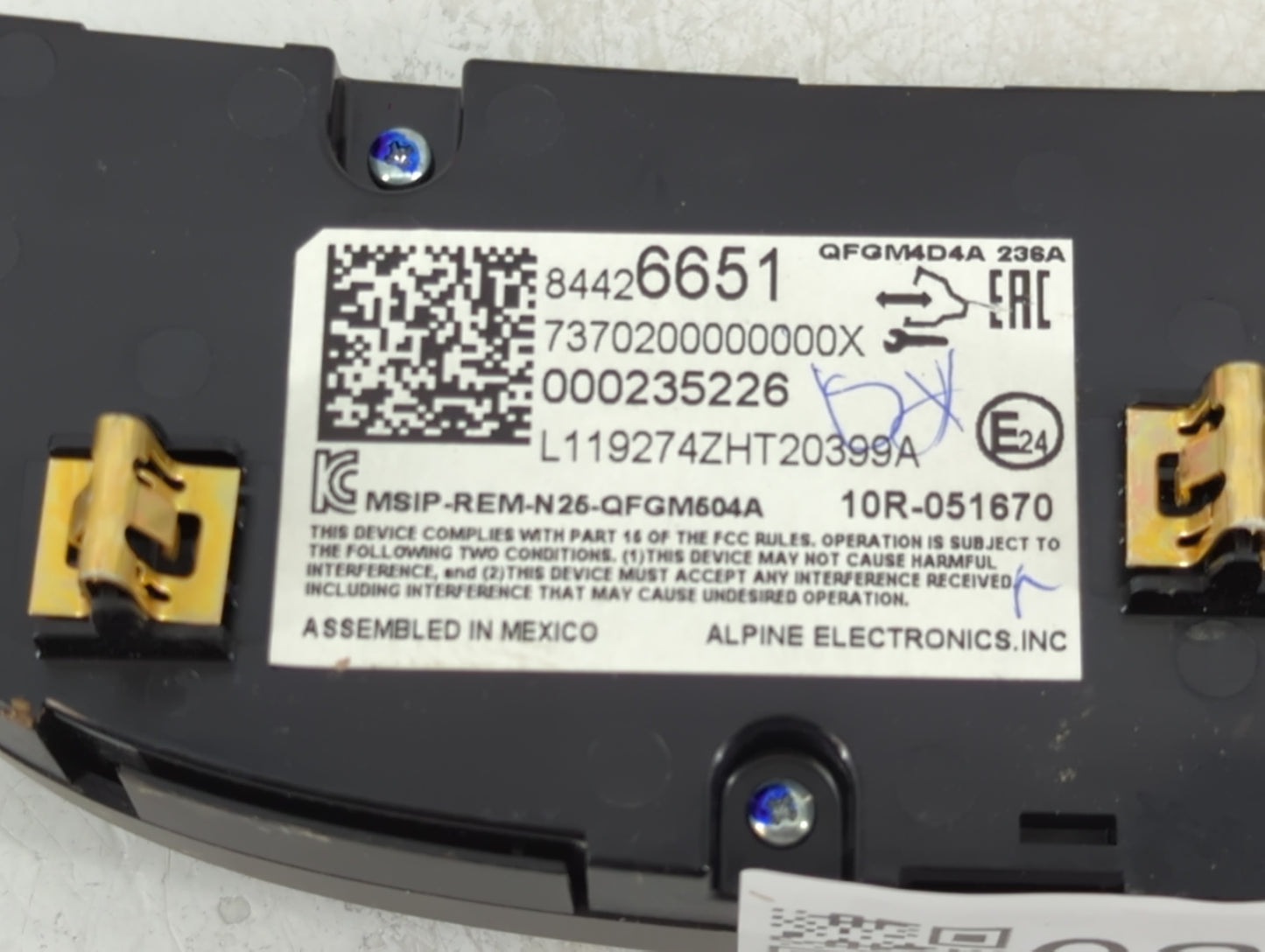 2019-2021 Chevrolet Malibu Climate Control Module Temperature AC/Heater Replacement P/N:84426651 Fits Fits 2019 2020 2021 OE