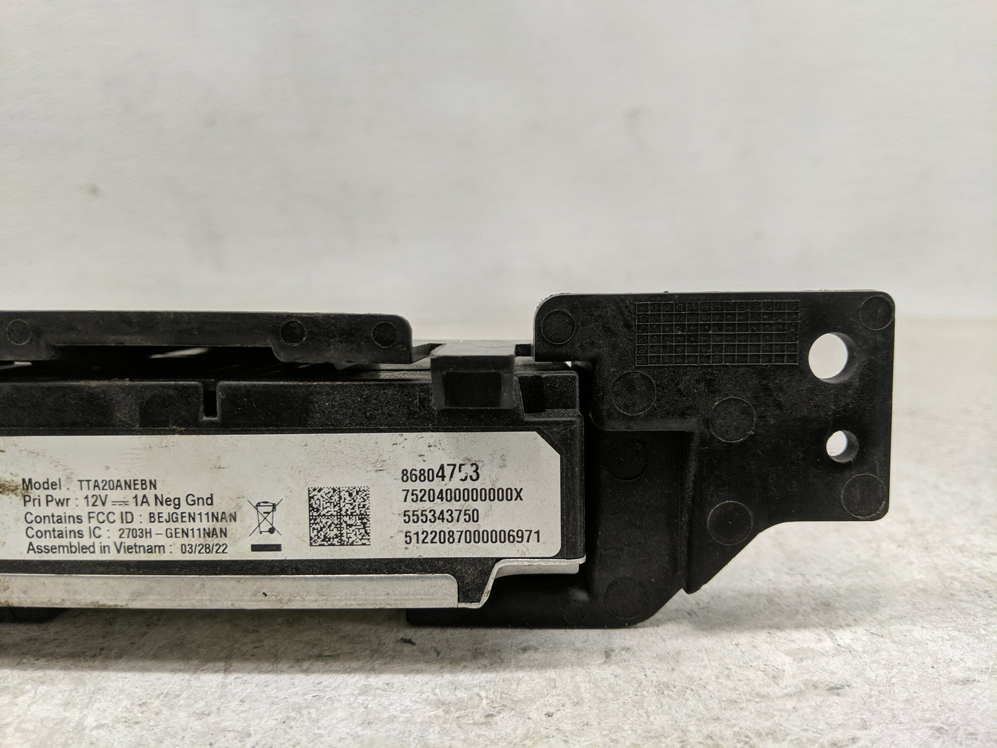 2019-2021 Chevrolet Malibu Telematics Control Module 86804753 - Oemusedautoparts1.com