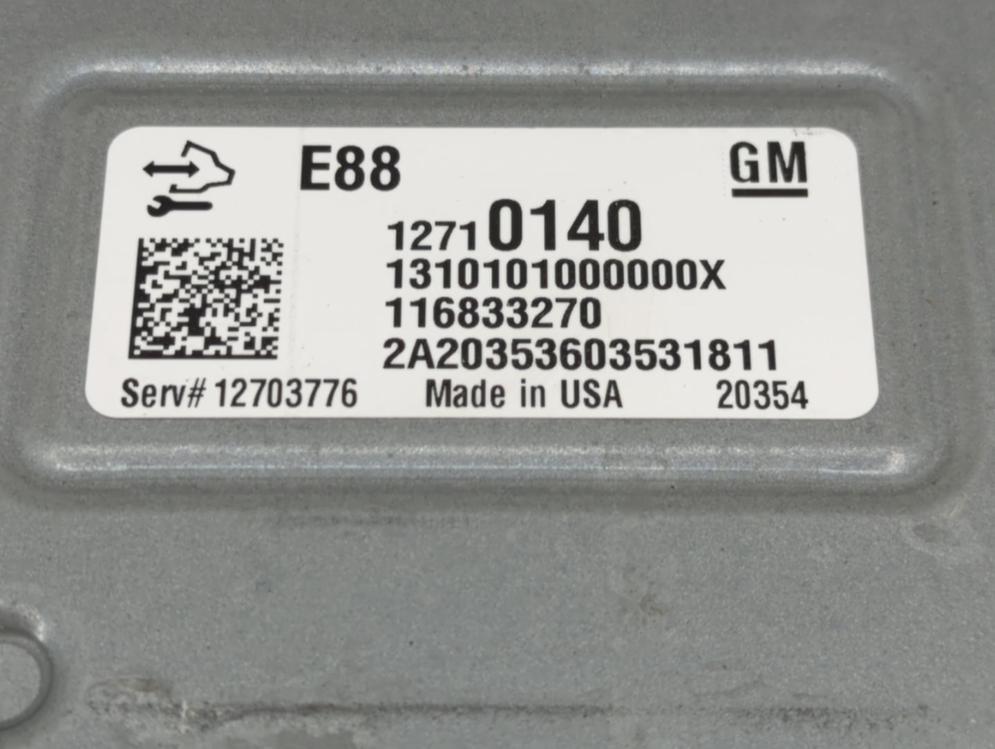 2020-2021 Chevrolet Malibu PCM Engine Control Computer ECU ECM PCU OEM P/N:12710140 116833270, 12719250 Fits Fits 2020 2021 
