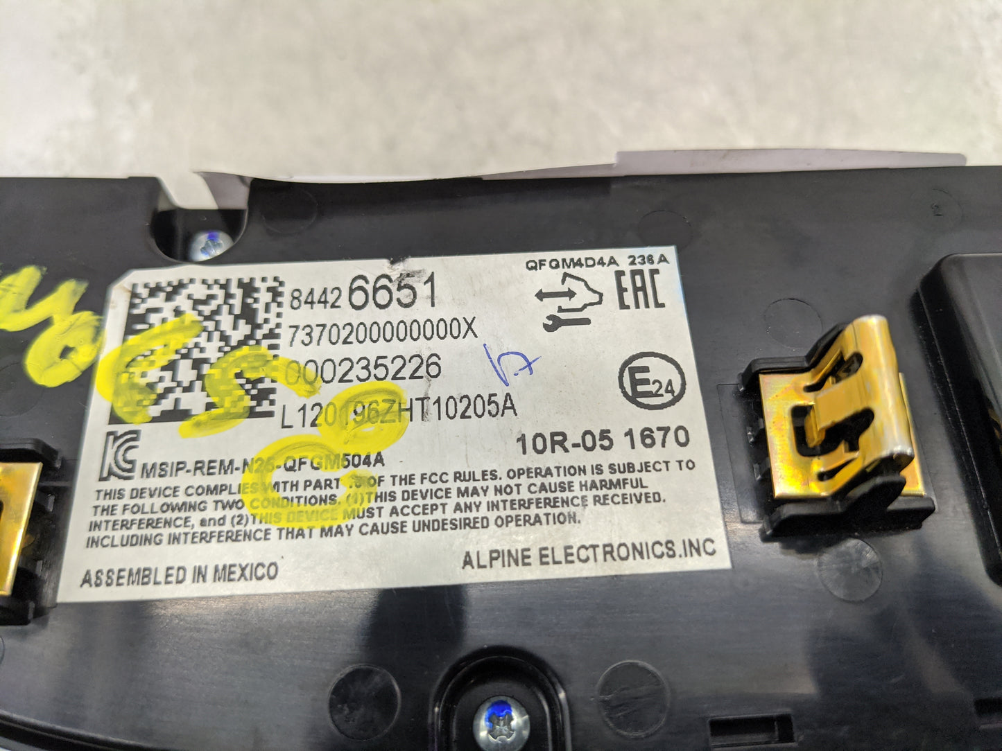 2019-2021 Chevrolet Malibu Climate Control Module Temperature AC/Heater Replacement P/N:84426651 Fits Fits 2019 2020 2021 OE
