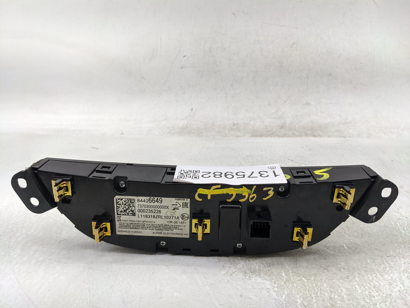 2018-2021 Chevrolet Malibu Climate Control Module Temperature AC/Heater Replacement P/N:000235226 84426649 Fits OEM Used Aut