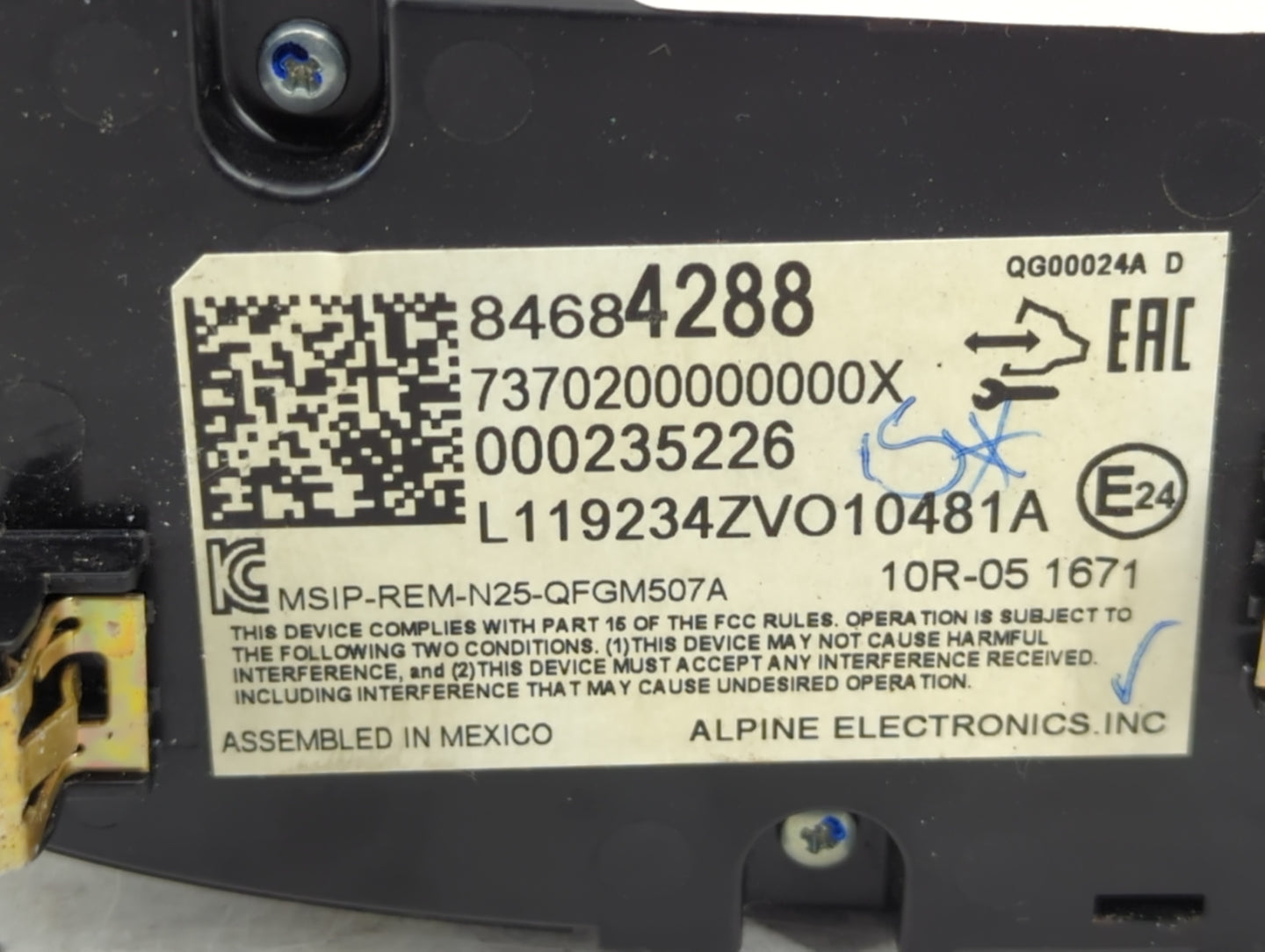 2018-2021 Chevrolet Malibu Climate Control Module Temperature AC/Heater Replacement P/N:000235226 84684288 Fits OEM Used Aut