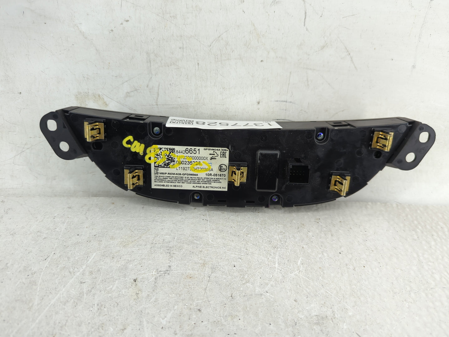 2019-2021 Chevrolet Malibu Climate Control Module Temperature AC/Heater Replacement P/N:000235226 84426651 Fits OEM Used Aut