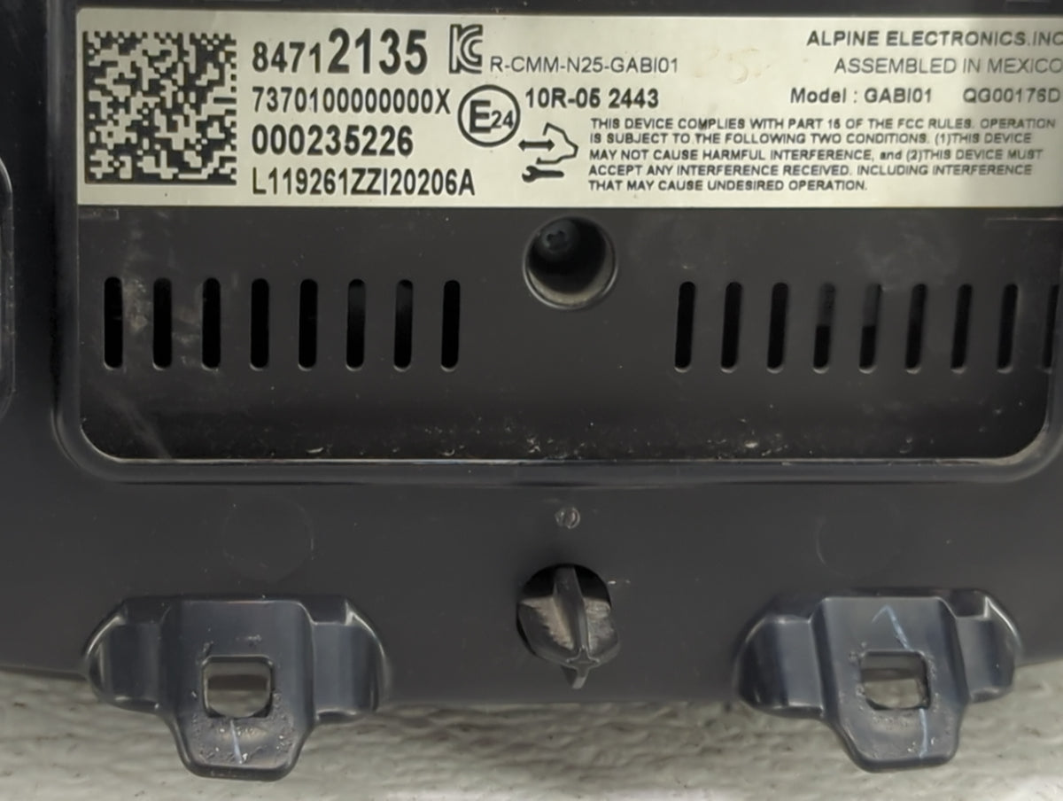 2020 Chevrolet Malibu Information Radio Display Screen Black - Oemusedautoparts1.com