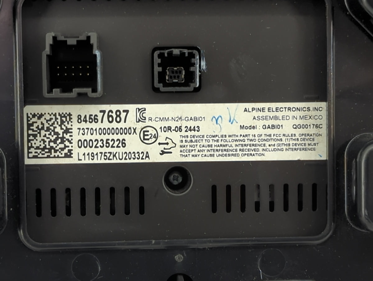 2020 Chevrolet Malibu Information Radio Display Screen 1443064 - Oemusedautoparts1.com