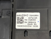 2016-2021 Chevrolet Malibu Master Power Window Switch Replacement Driver Side Left P/N:84512940 Fits OEM Used Auto Parts - O