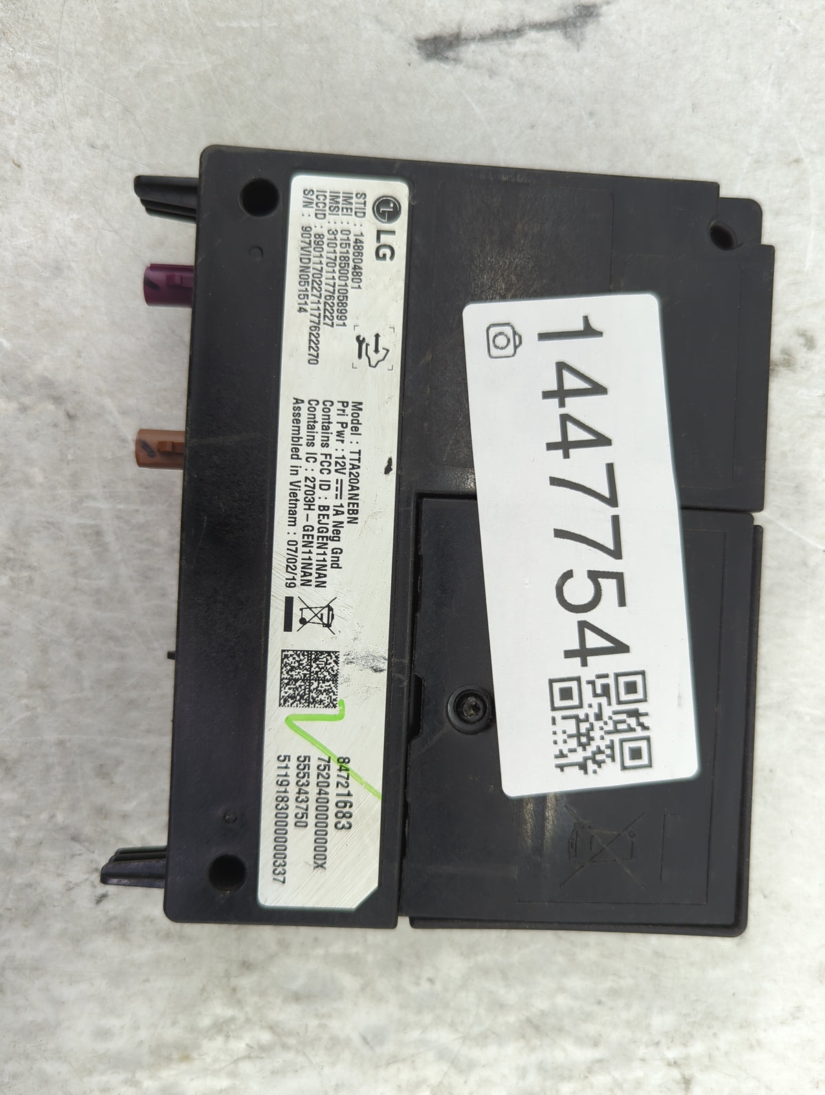 2019-2021 Chevrolet Malibu Telematics Control Module - Oemusedautoparts1.com