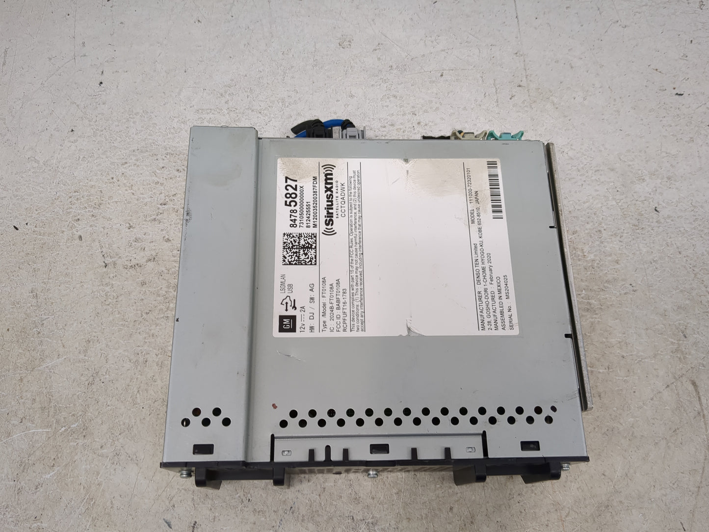 2020 Chevrolet Malibu Radio AM FM Cd Player Receiver Replacement P/N:84785827 FT0108A, BABFT0108A Fits Fits 2021 2022 OEM Us