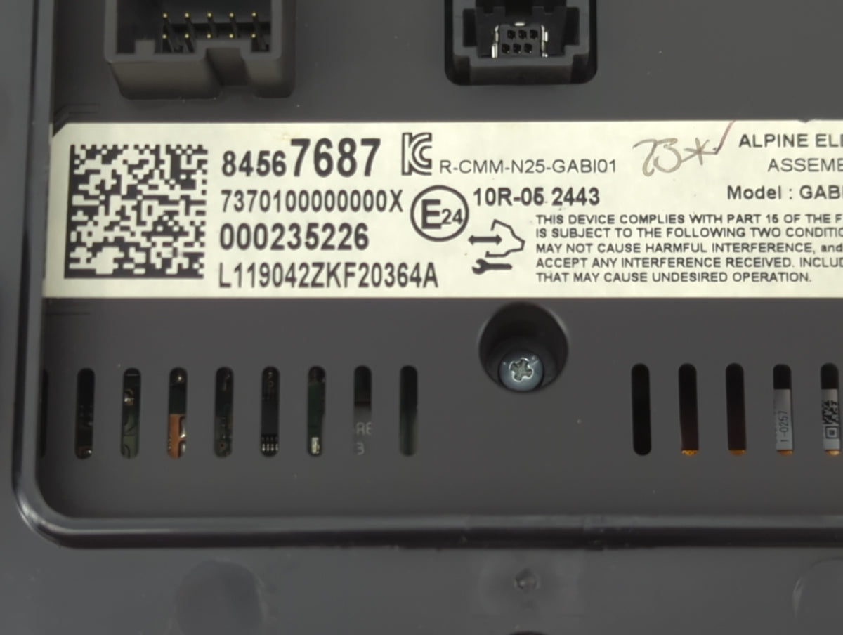 2020 Chevrolet Malibu Information Radio Display Screen 1468599 - Oemusedautoparts1.com