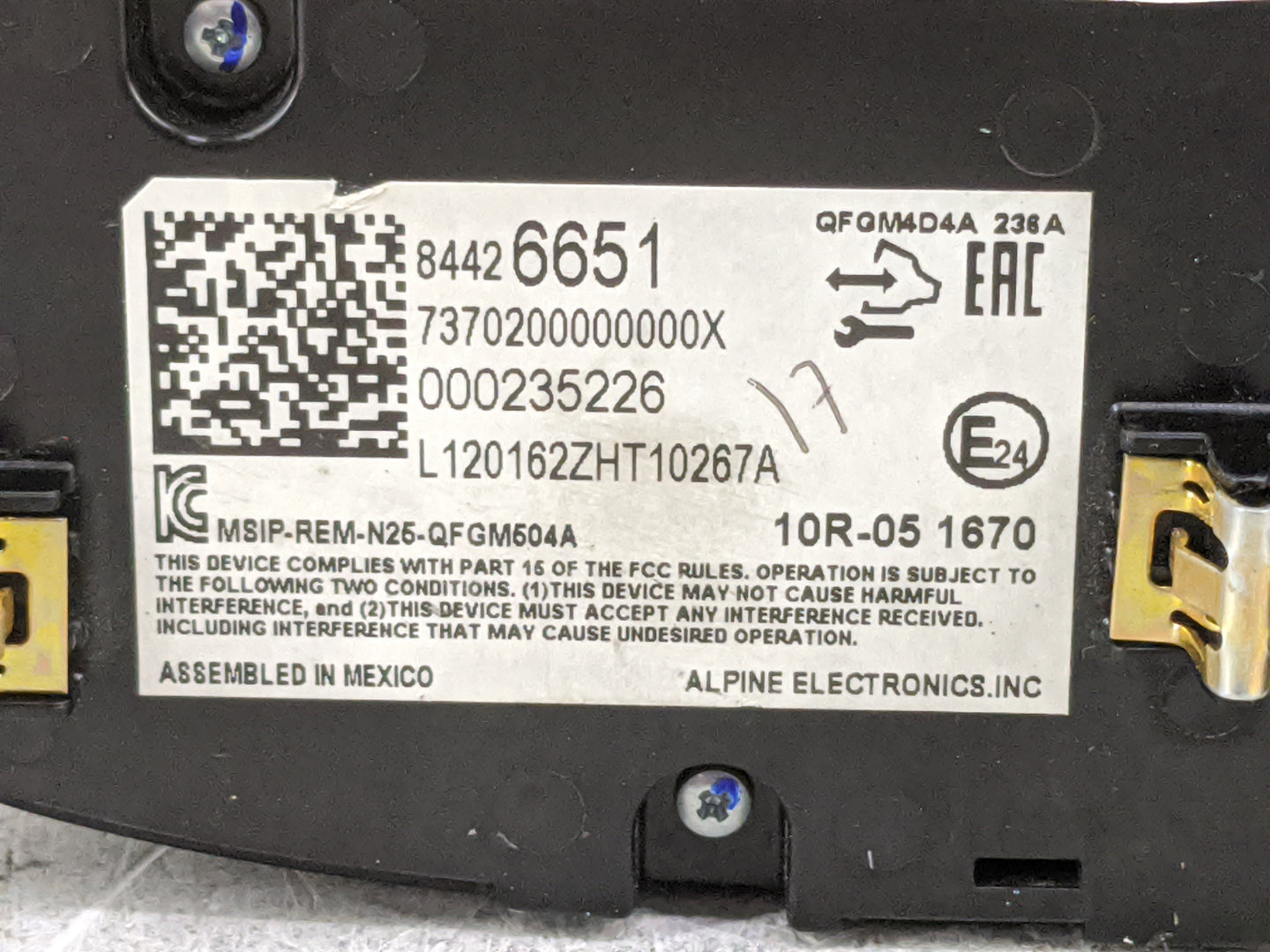 2019-2021 Chevrolet Malibu Climate Control Module Temperature AC/Heater Replacement P/N:84426651 QFGM4D4A Fits Fits 2019 202