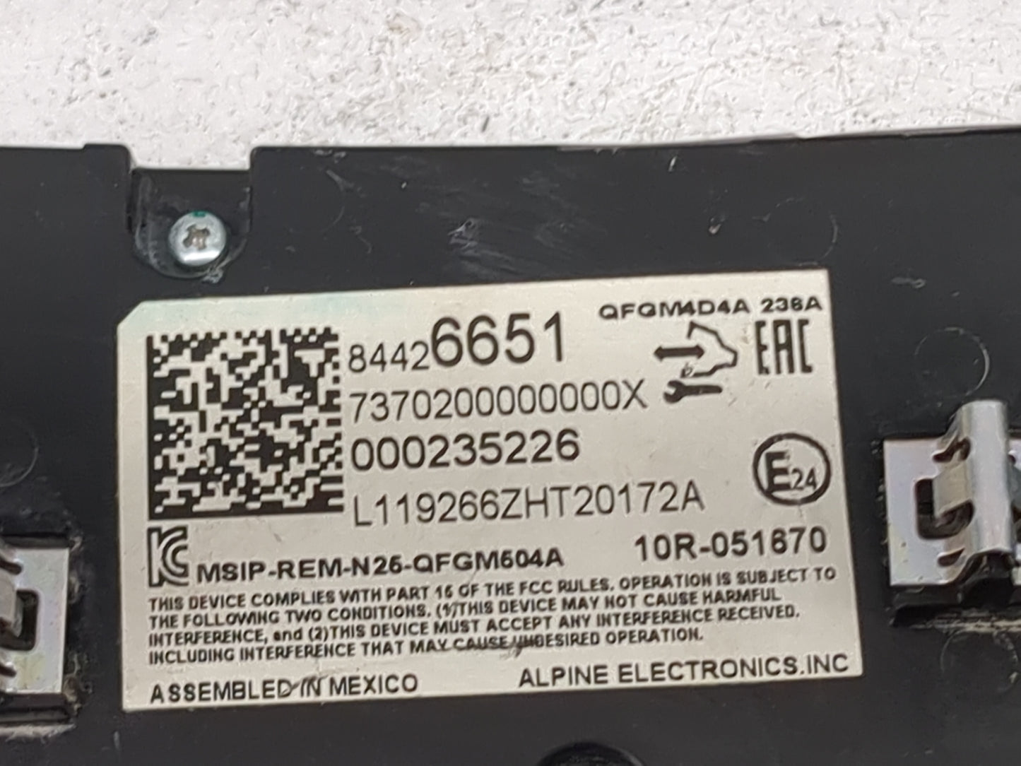 2019-2021 Chevrolet Malibu Climate Control Module Temperature AC/Heater Replacement P/N:84426651 7370200000000X Fits OEM Use