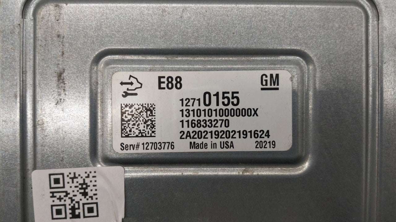 2020 Chevrolet Malibu PCM Engine Control Computer ECU ECM PCU OEM P/N:84190615 12710155 Fits OEM Used Auto Parts - Oemusedau