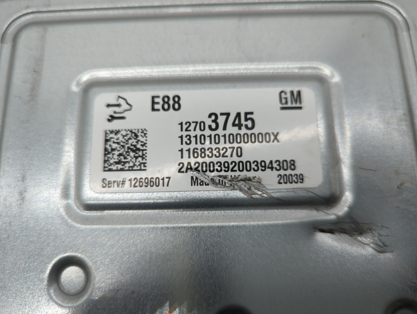 2020 Chevrolet Malibu PCM Engine Control Computer ECU ECM PCU OEM P/N:84190615 12710155, 12703745, 12711695 Fits OEM Used Au