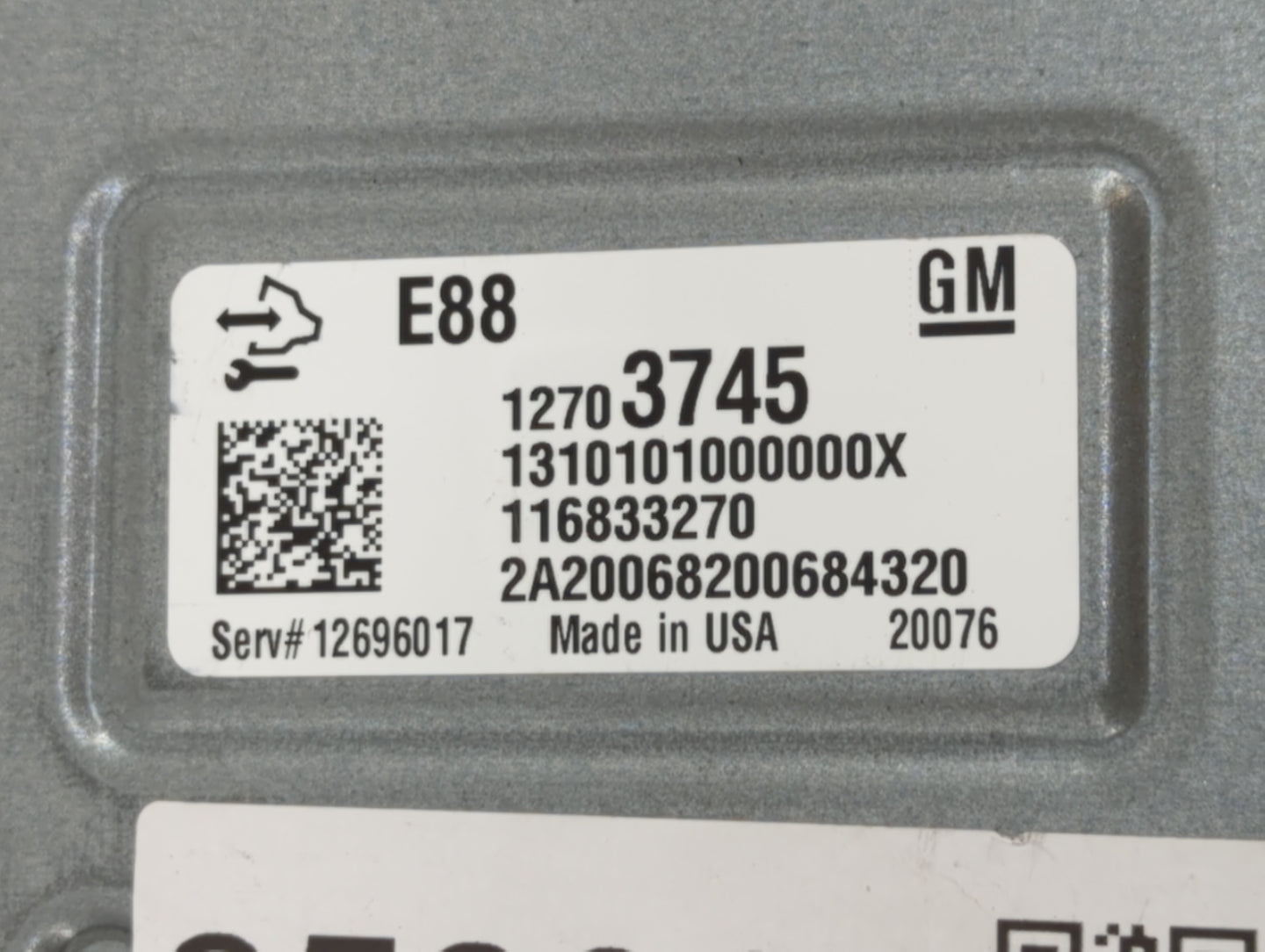 2020 Chevrolet Malibu PCM Engine Control Computer ECU ECM PCU OEM P/N:12703745 12717886, 12711695, 12702989, 12710152 Fits O