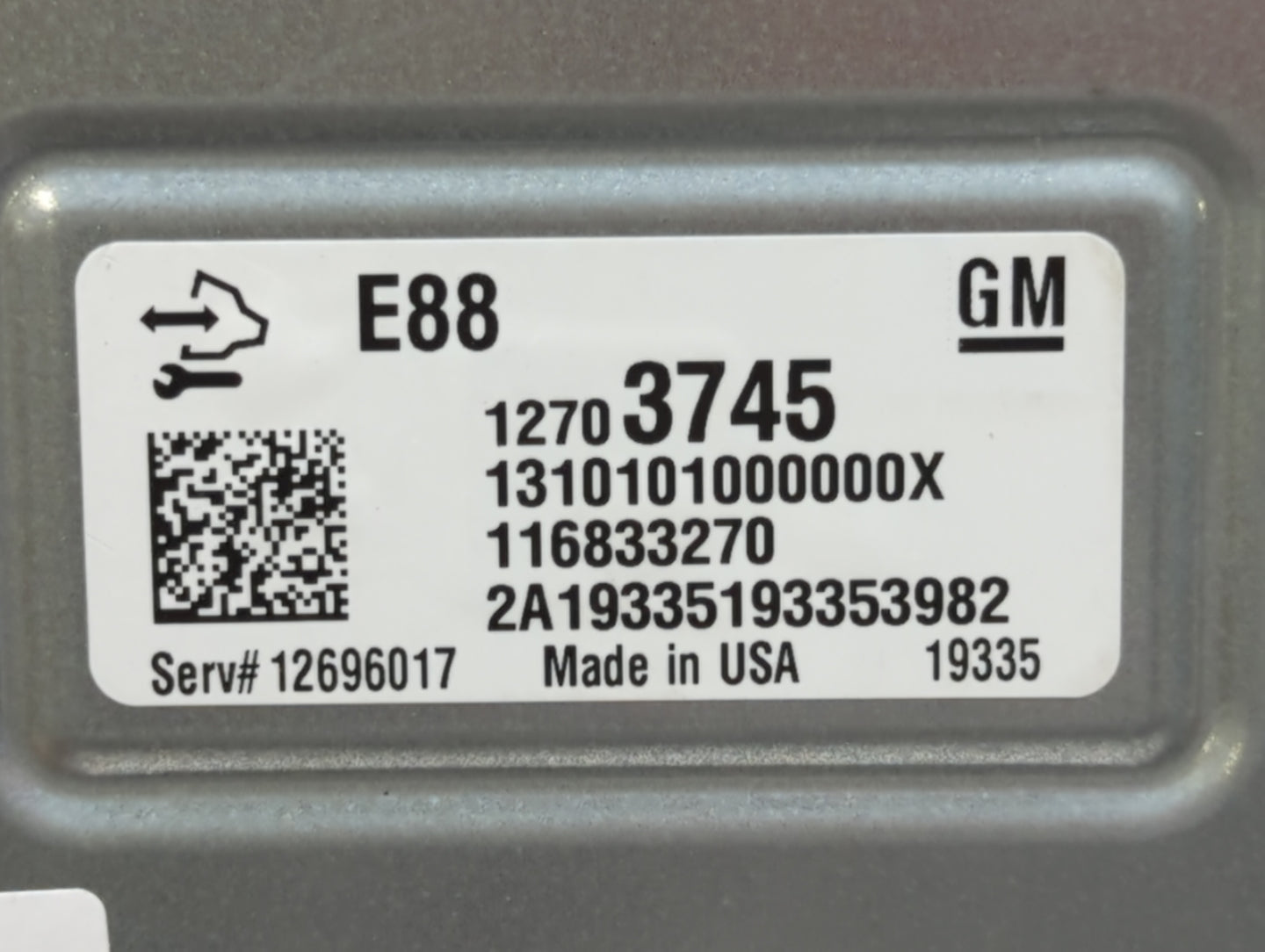 2020 Chevrolet Malibu PCM Engine Control Computer ECU ECM PCU OEM P/N:12702989 12696017, 12703745, 12717886, 12711695 Fits O