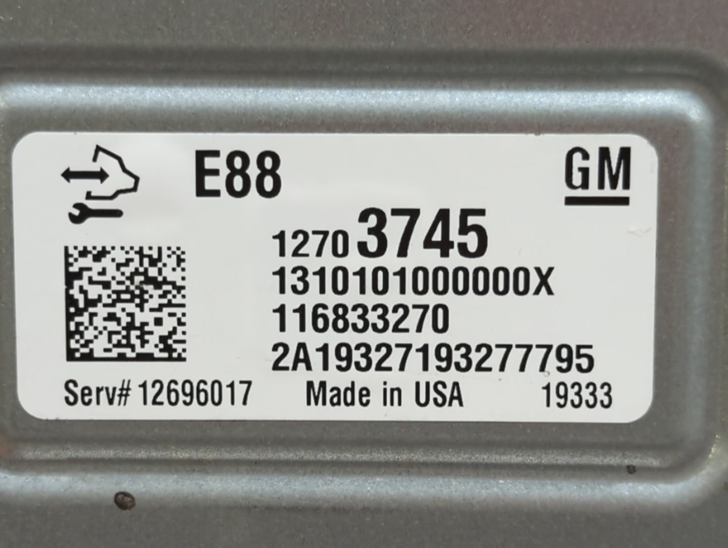 2020-2021 Chevrolet Malibu PCM Engine Control Computer ECU ECM PCU OEM P/N:12702989 12696017, 12703745 Fits Fits 2020 2021 2