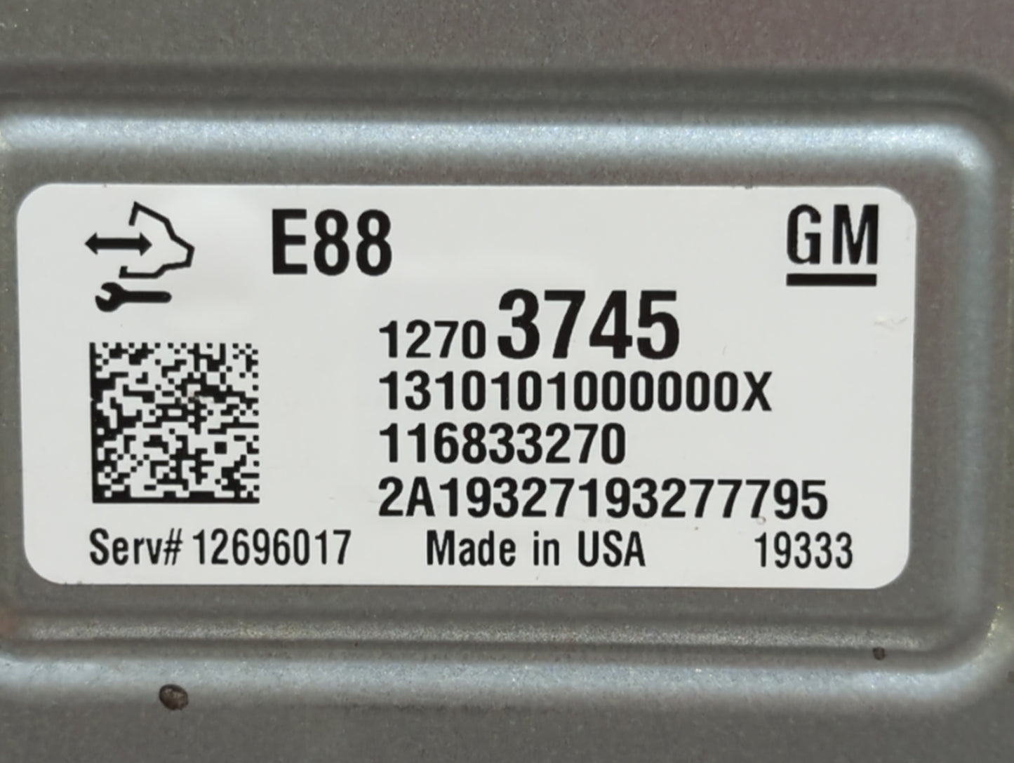 2020-2021 Chevrolet Malibu PCM Engine Control Computer ECU ECM PCU OEM P/N:12702989 12696017, 12703745 Fits Fits 2020 2021 2