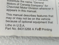 2020 Chevrolet Malibu Owners Manual Book Guide OEM Used Auto Parts - Oemusedautoparts1.com