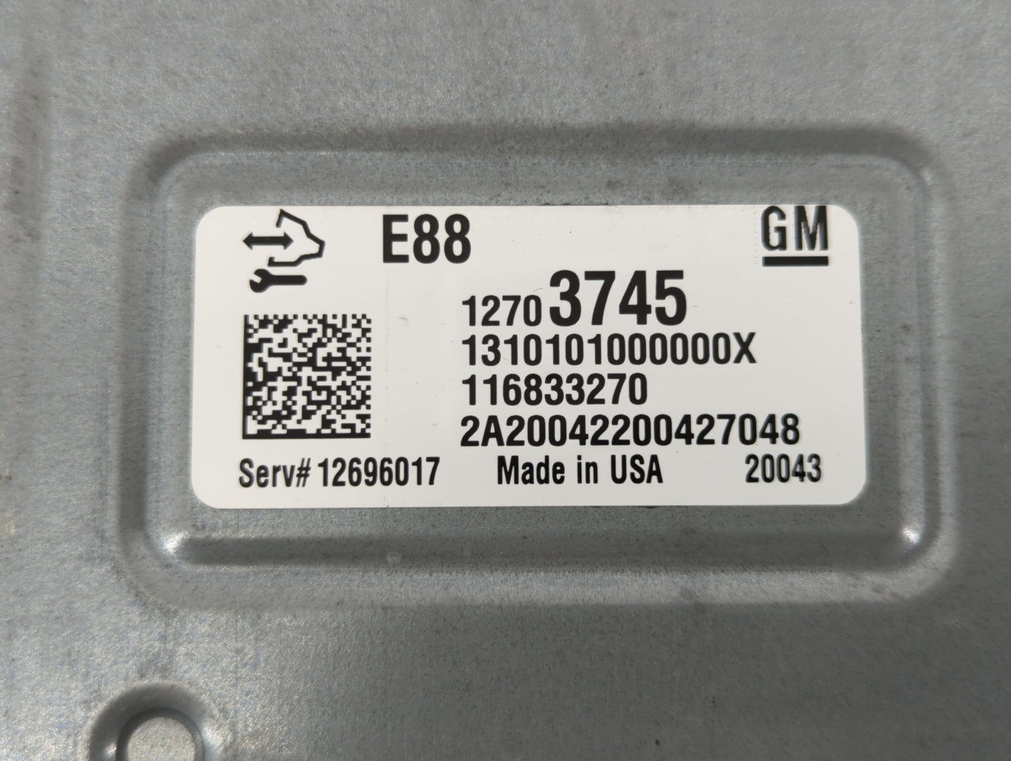 2020-2021 Chevrolet Malibu PCM Engine Control Computer ECU ECM PCU OEM P/N:12703745 12717886, 12696017 Fits Fits 2020 2021 2