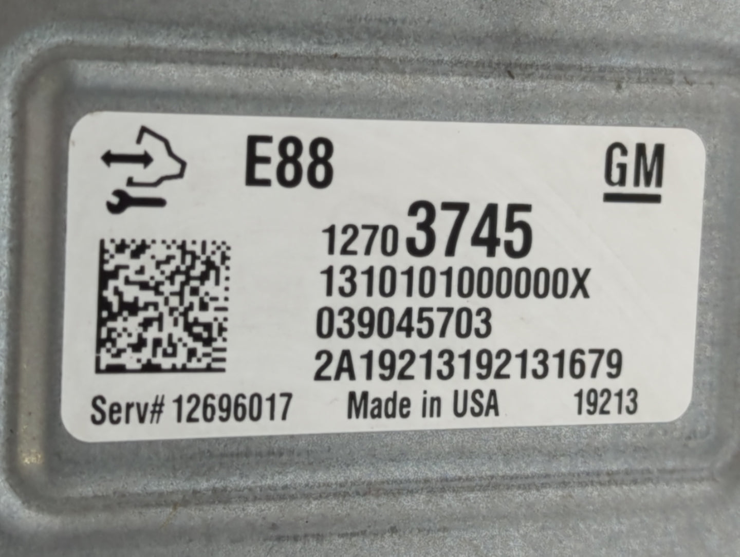 2020-2021 Chevrolet Malibu PCM Engine Control Computer ECU ECM PCU OEM P/N:12703745 Fits Fits 2020 2021 2022 OEM Used Auto P
