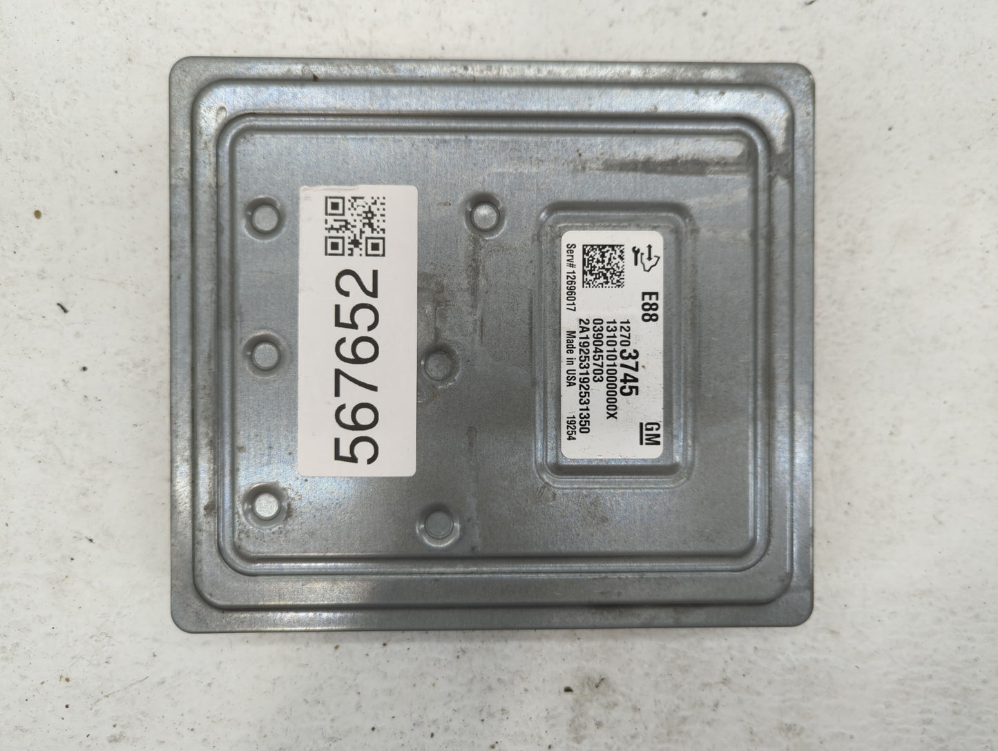 2020-2021 Chevrolet Malibu PCM Engine Control Computer ECU ECM PCU OEM P/N:12703745 Fits Fits 2020 2021 2022 OEM Used Auto P