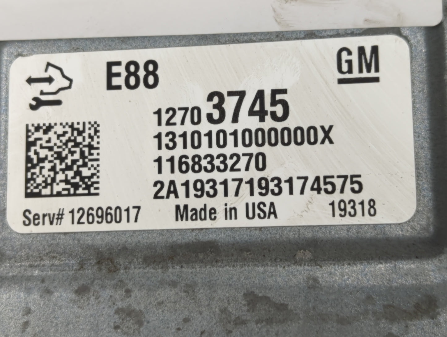 2020-2021 Chevrolet Malibu PCM Engine Control Computer ECU ECM PCU OEM P/N:12703745 Fits Fits 2020 2021 2022 OEM Used Auto P