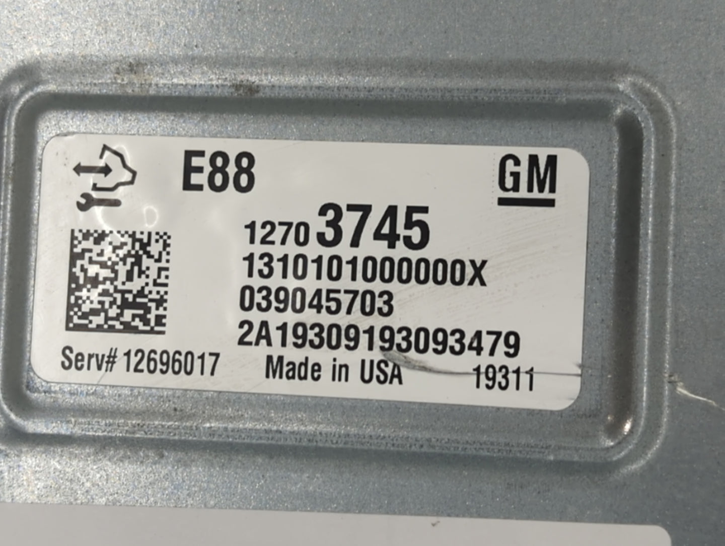 2020-2021 Chevrolet Malibu PCM Engine Control Computer ECU ECM PCU OEM P/N:12703745 Fits Fits 2020 2021 2022 OEM Used Auto P