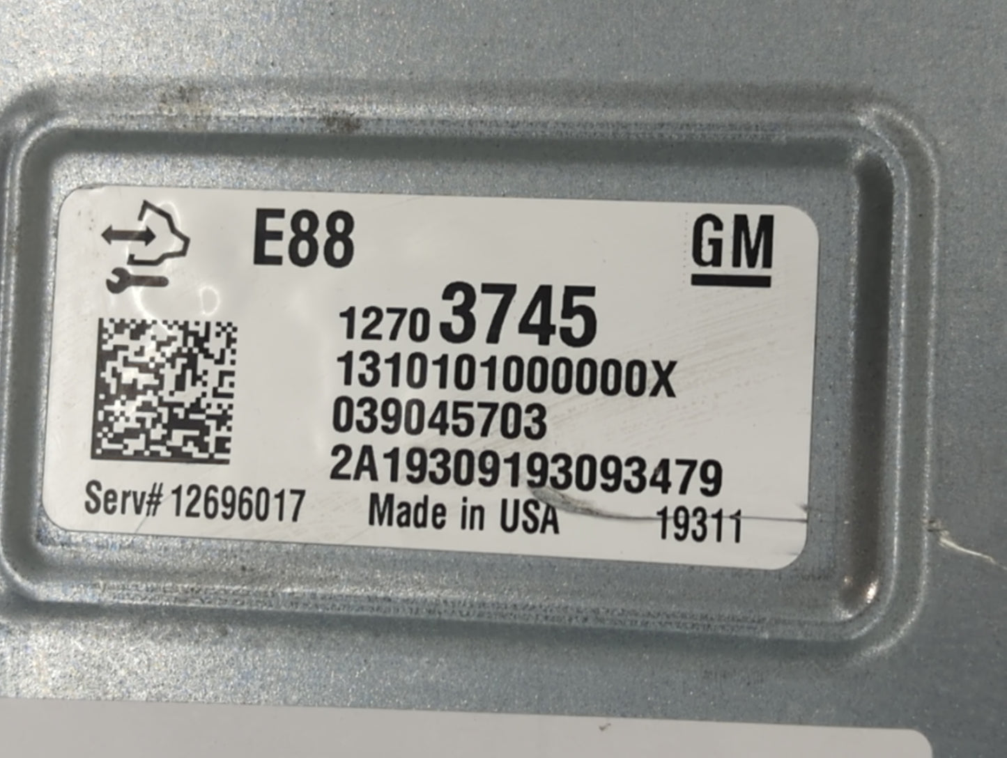 2020-2021 Chevrolet Malibu PCM Engine Control Computer ECU ECM PCU OEM P/N:12703745 Fits Fits 2020 2021 2022 OEM Used Auto P
